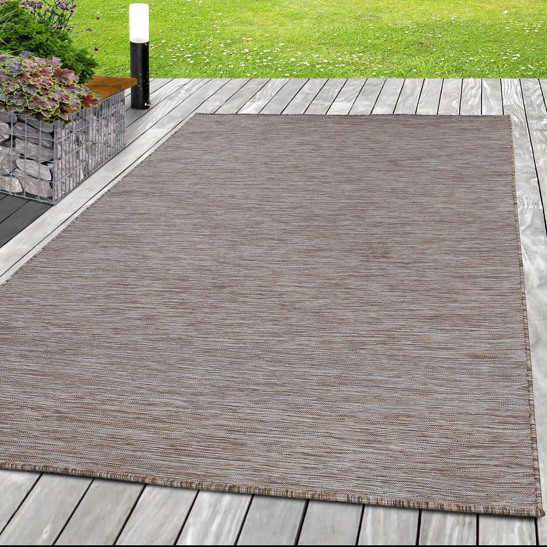SIMPEX24 Outdoorteppich Unicolor - Einfarbig, Läufer, günstig online kaufen