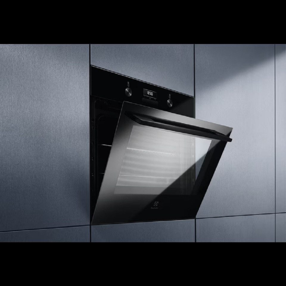 AEG Einbaubackofen keine Angaben KOFGH40BK, mit Side grids Standard, Grillheizstab, Elektronik-Uhr, Timeranzeige