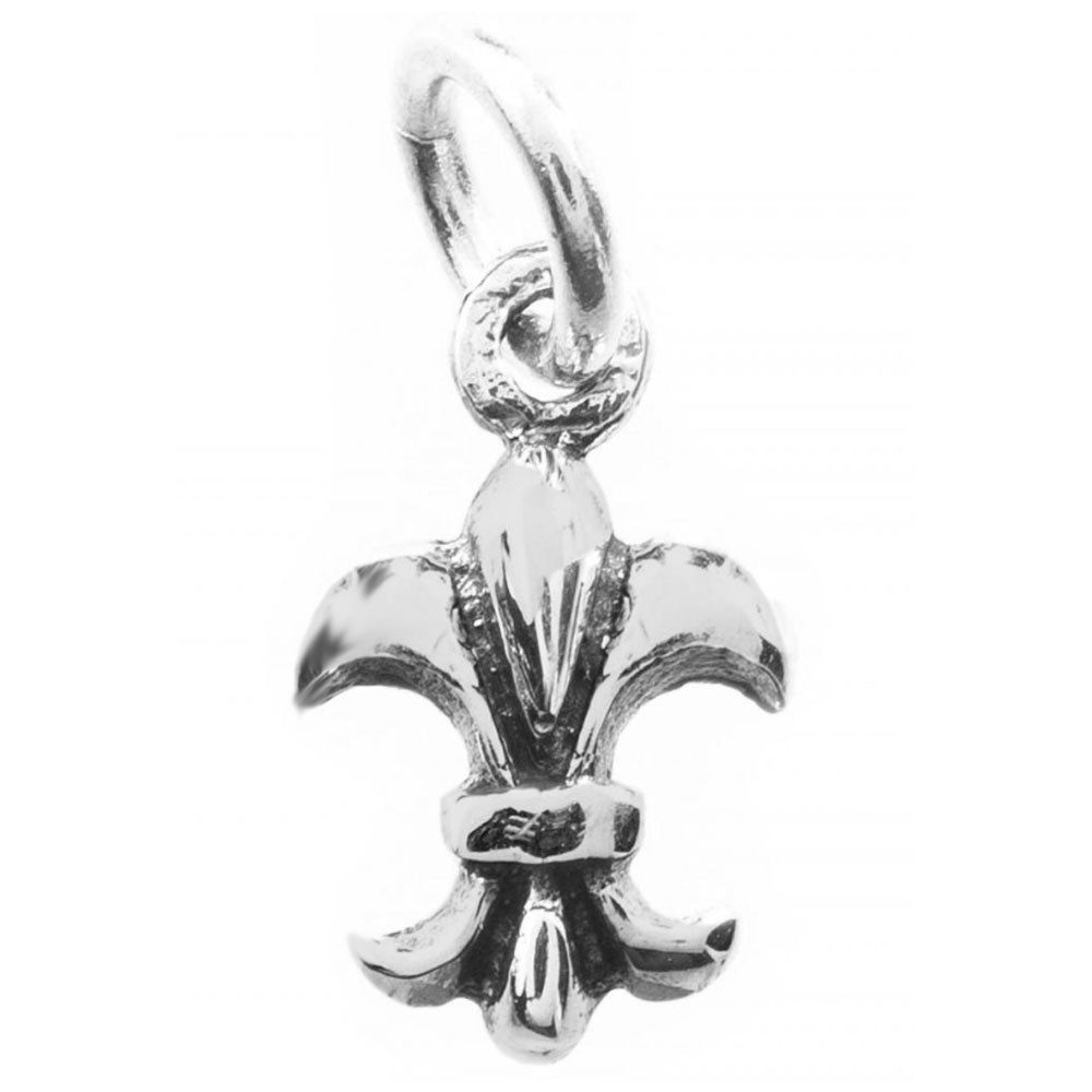 Kettenanhänger französische Lilie Schmuck Anhänger Silber 15x7mm (mit Ring zum Aufhän
