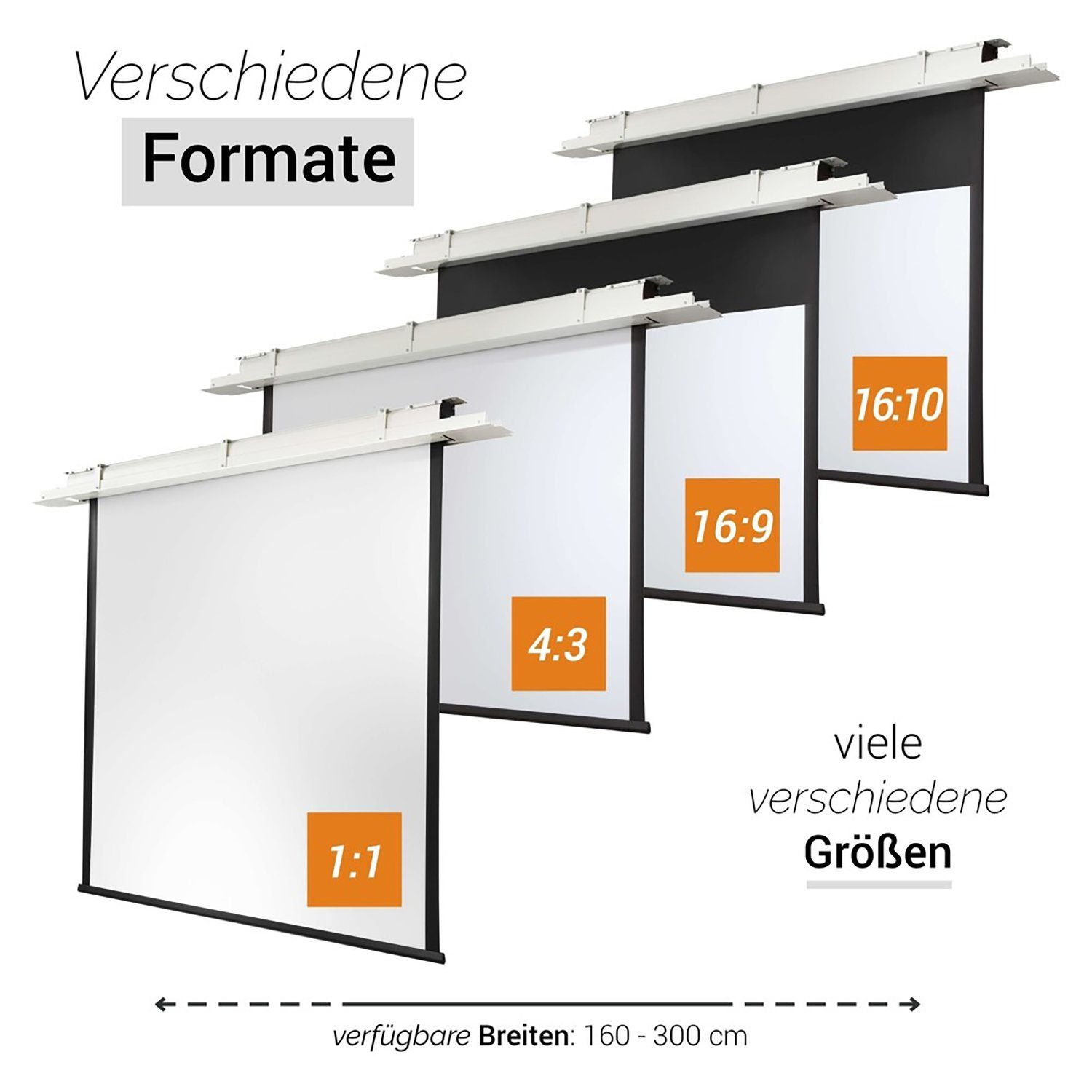 (220 Motorleinwand Celexon Expert 165cm, x 4:3, Deckeneinbau 1,2) Gain