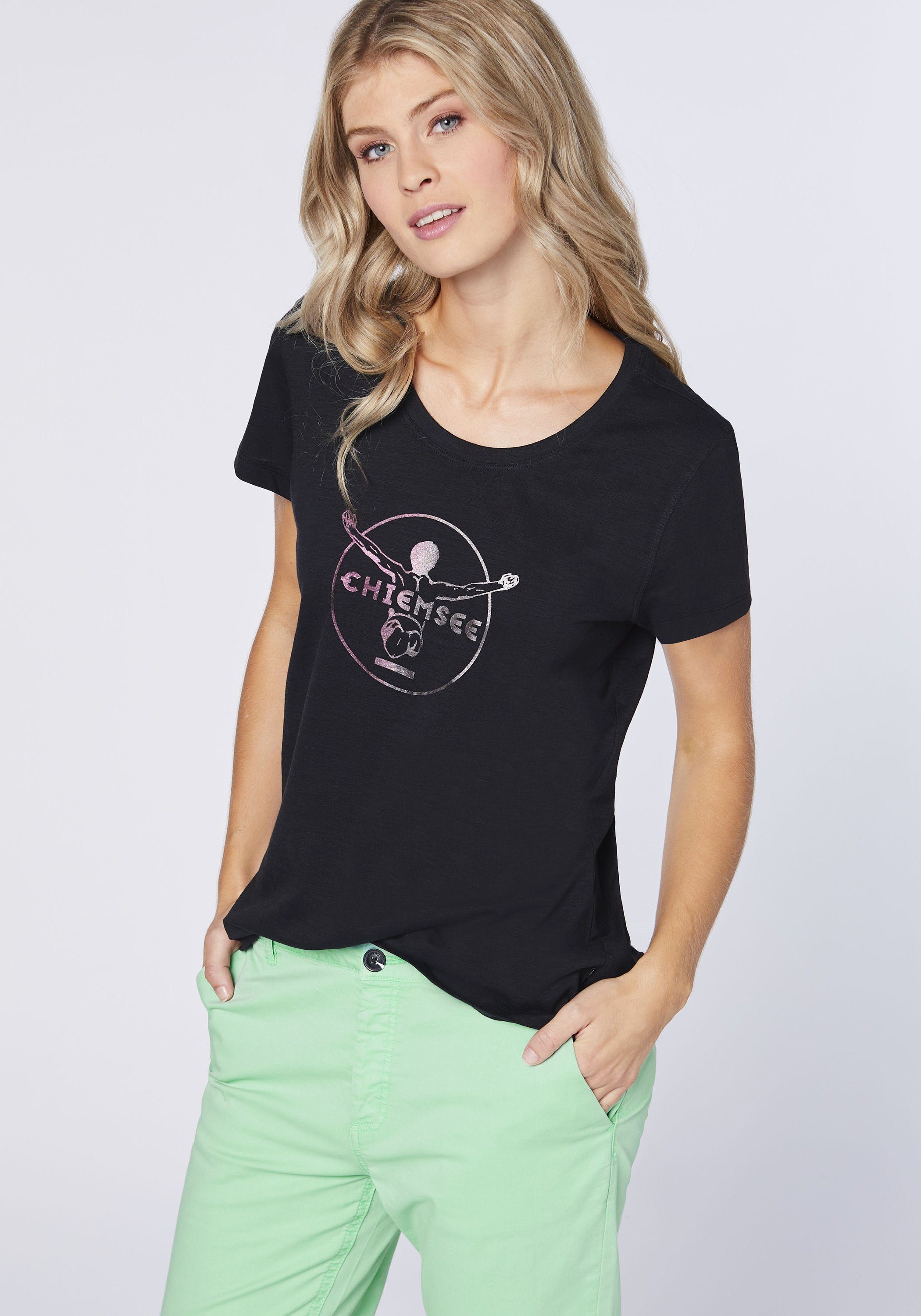 Chiemsee Print-Shirt T-Shirt mit Jumper-Frontprint 1