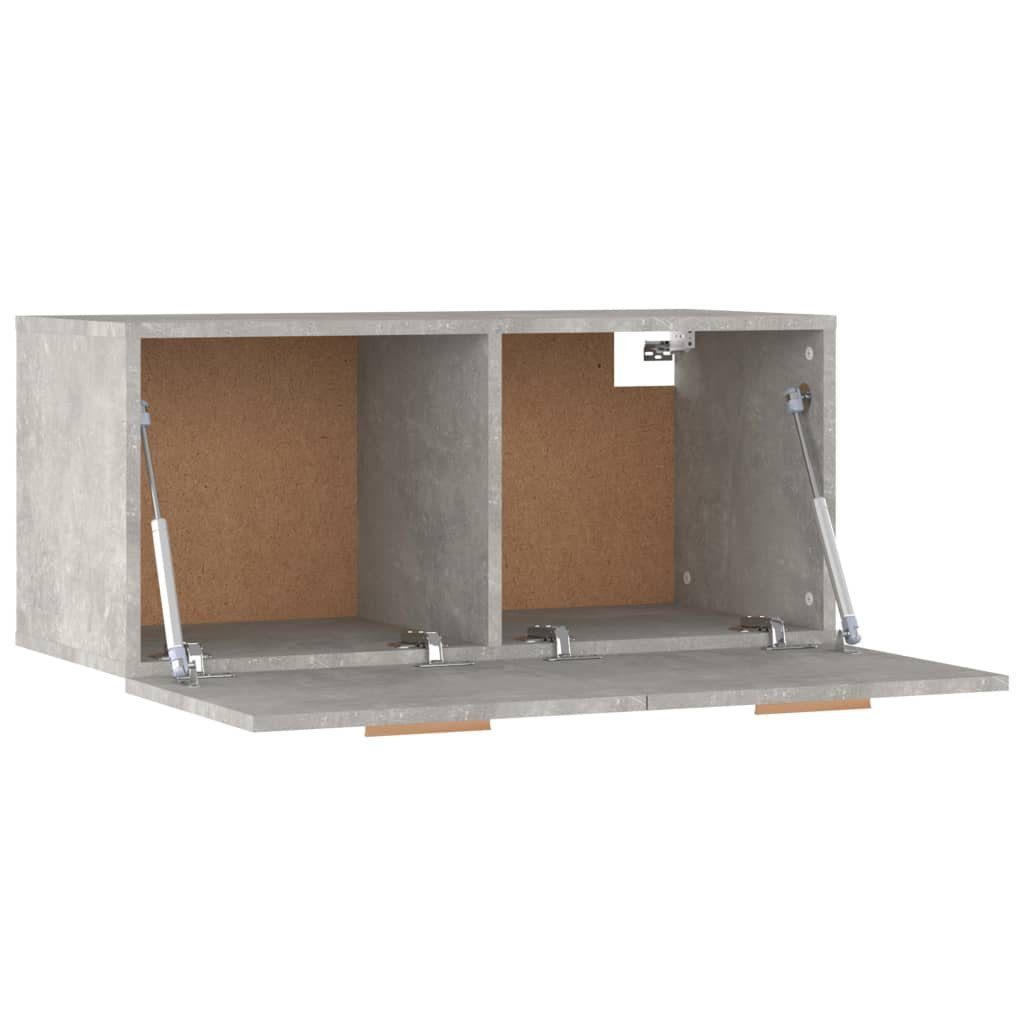 Wandregal cm Holzwerkstoff furnicato Betongrau 80x35x36,5 Wandschrank