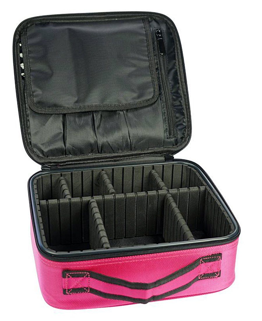Tool pink Beauty Koffer Koskaderm Case verstellbar mit Organizer-Einteilungen Kosmetikkoffer
