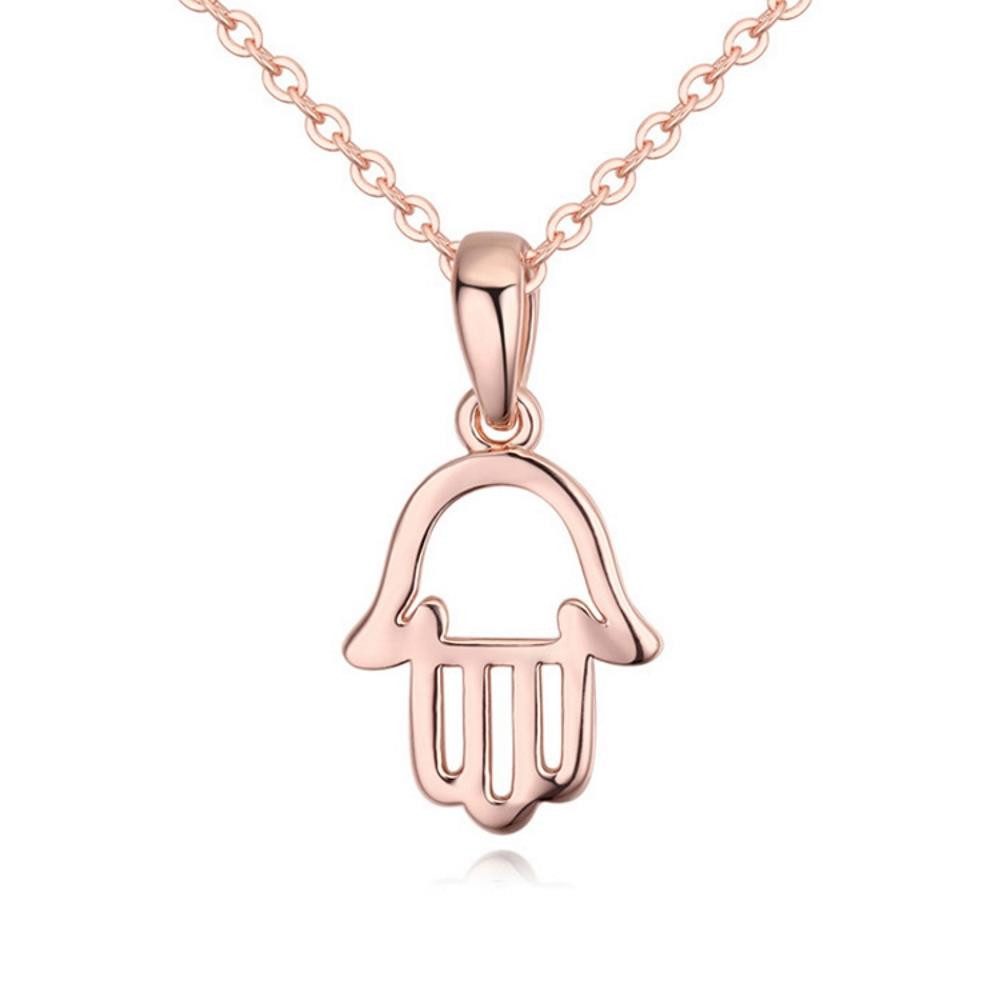 Ketten-Set Kette Hand der Fatima Rosegold aus Messing Damen