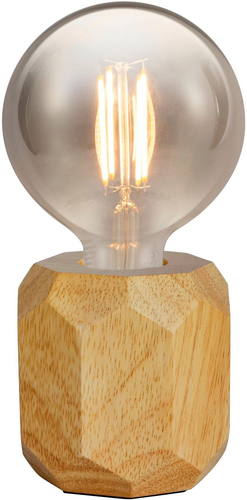 Sparkle, Woody Leuchtmittel, ohne Holz Tischleuchte Pauleen E27,