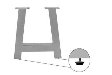 Junado® Tischgestell, aus Metall in A-Form, in silber oder schwar