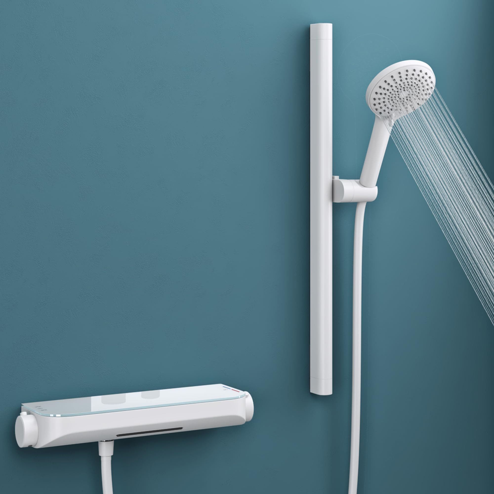 Mai & Mai Duscharmatur Duschsystem mit Thermostat Komplettset 3 Strahlarten günstig online kaufen