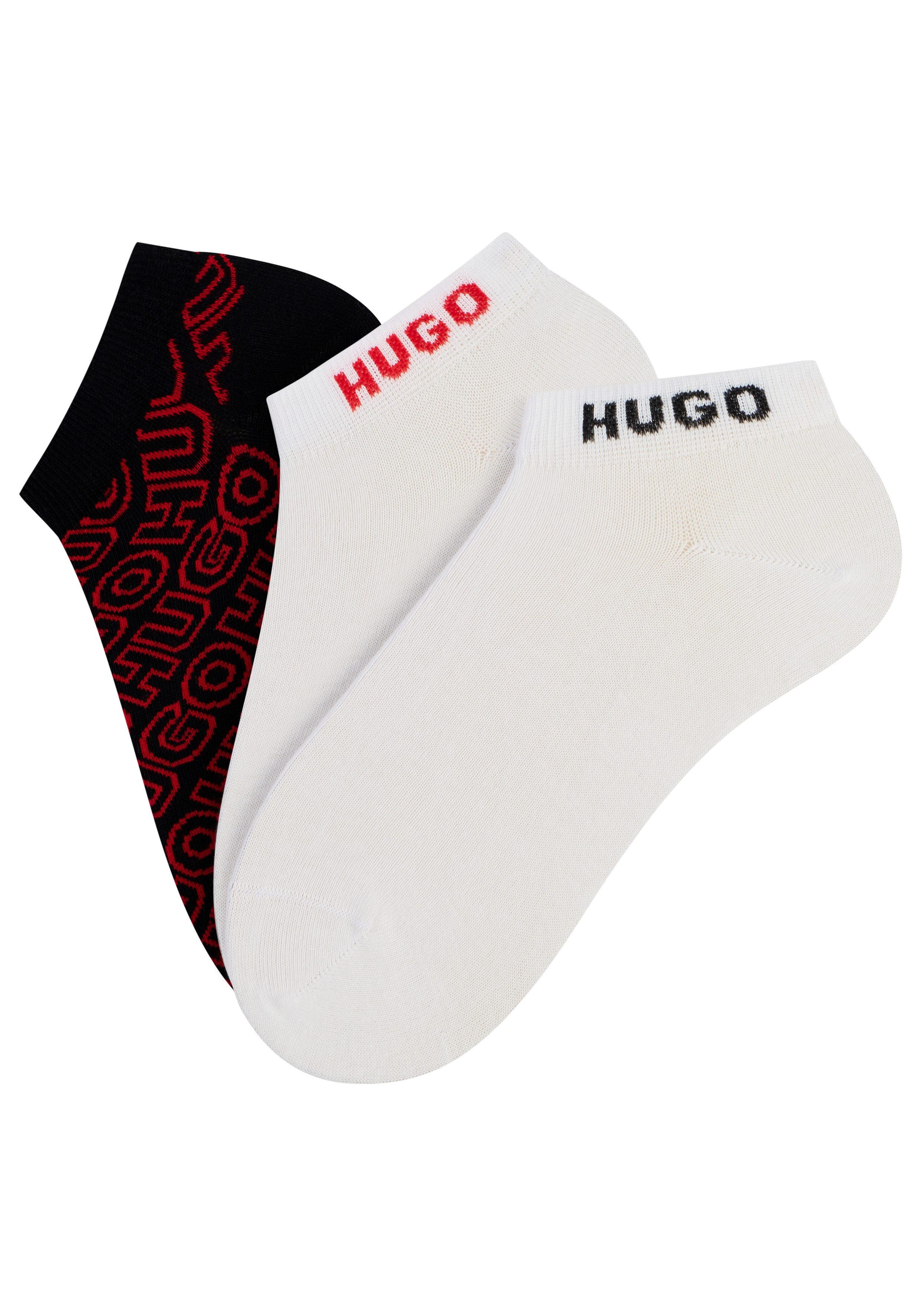 HUGO Kurzsocken 3P AS LOGO AOP CC