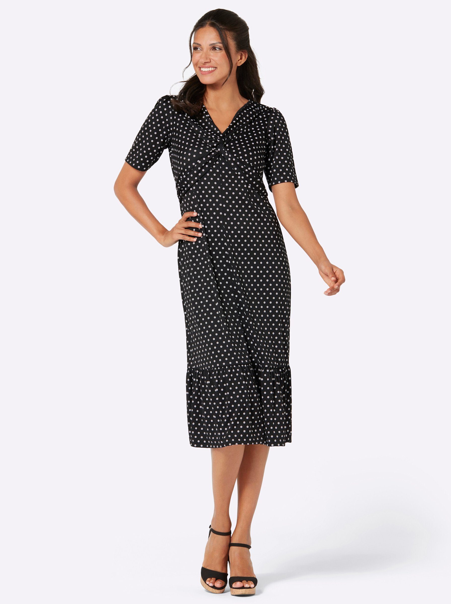 Sieh an! Jerseykleid Jersey-Kleid Kurzarm günstig online kaufen