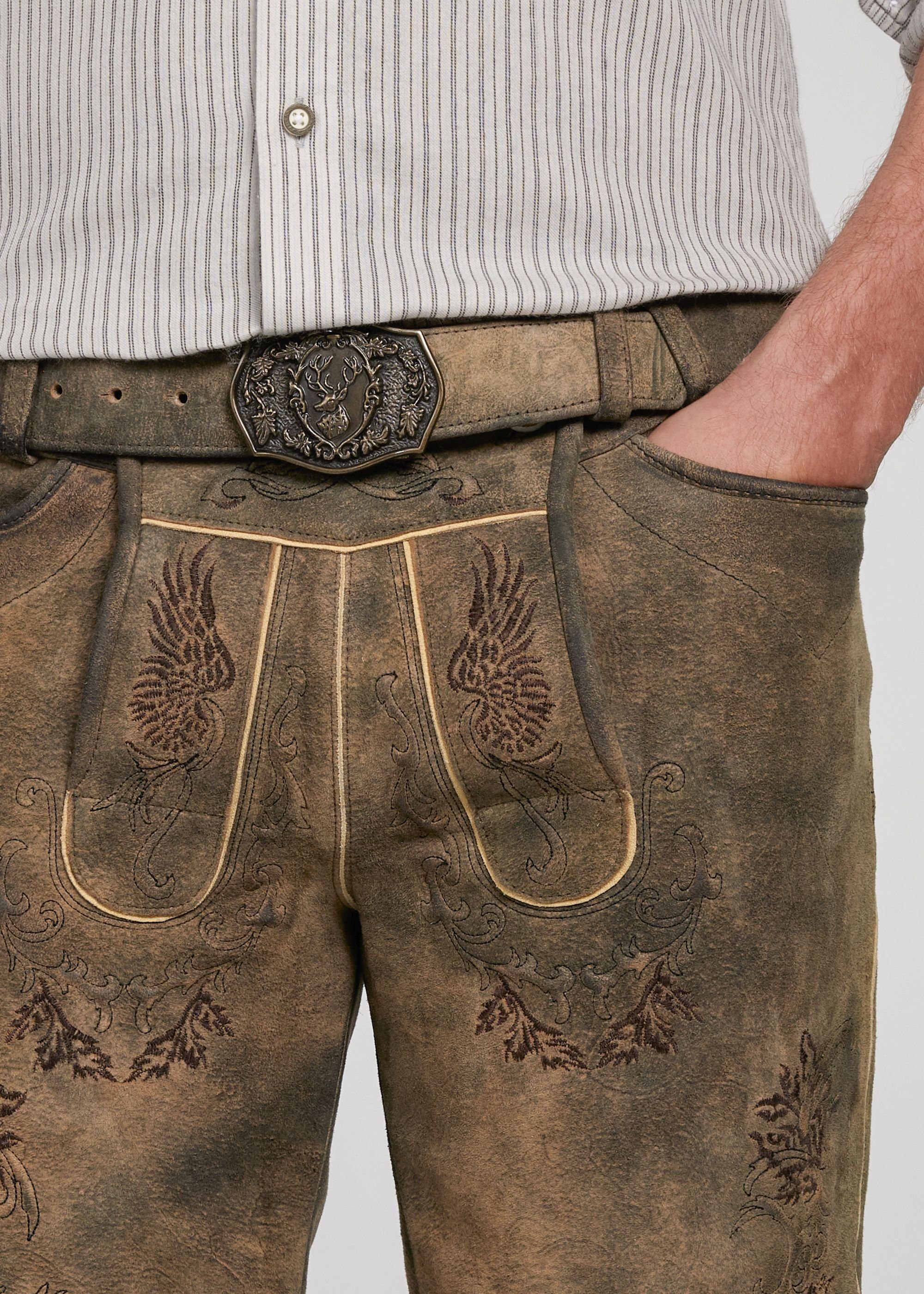 Spieth & Wensky Shorts Neno mit Stickereien