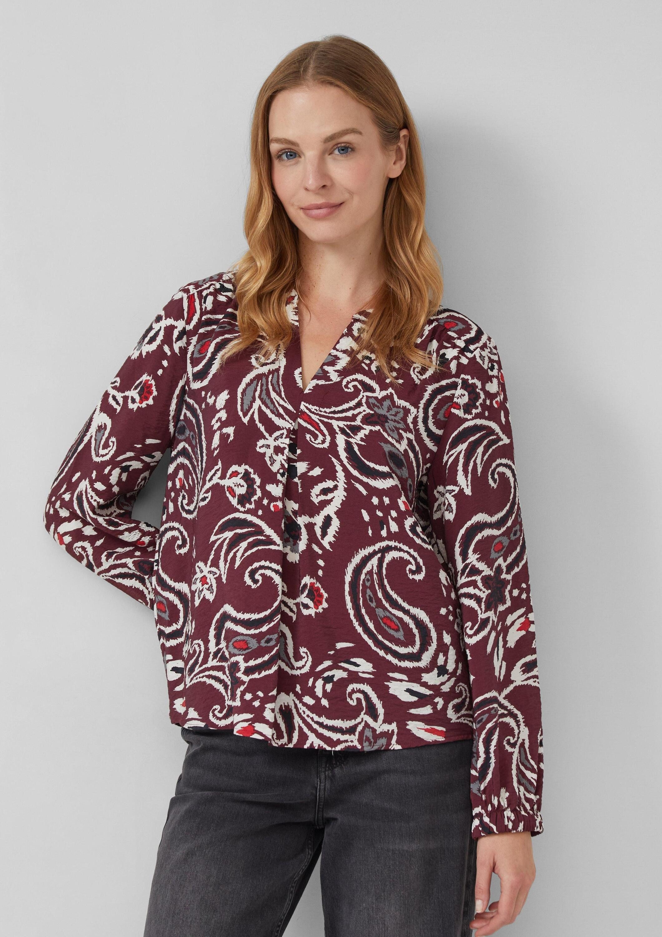 s.Oliver Langarmbluse Bluse (1-tlg) günstig online kaufen