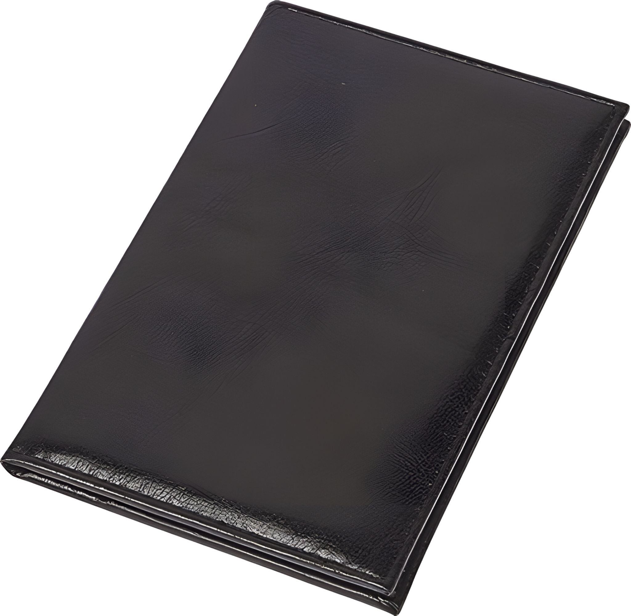 Panta Plast Tischdecke Rechnungsmappe 17x11cm Dekor Leder schwarz