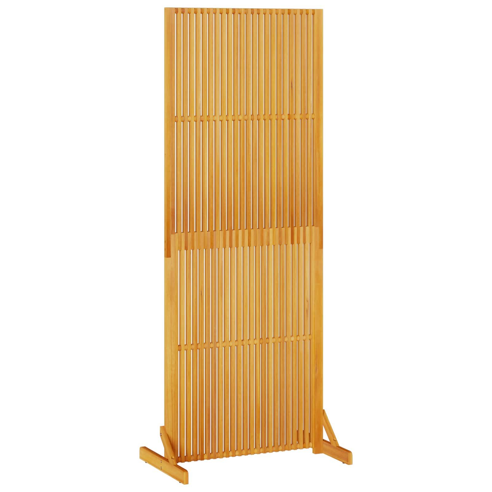 vidaXL Raumteiler Sichtschutz Braun 79,5 x 50 x 200 cm Massivholz, 1-tlg.