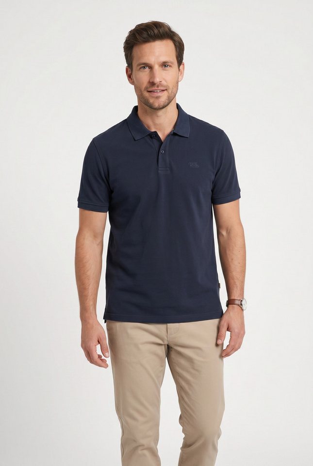 camel active Poloshirt normale Passform, Polokragen, 2-Knopf-Form, mit Logo-Stickerei