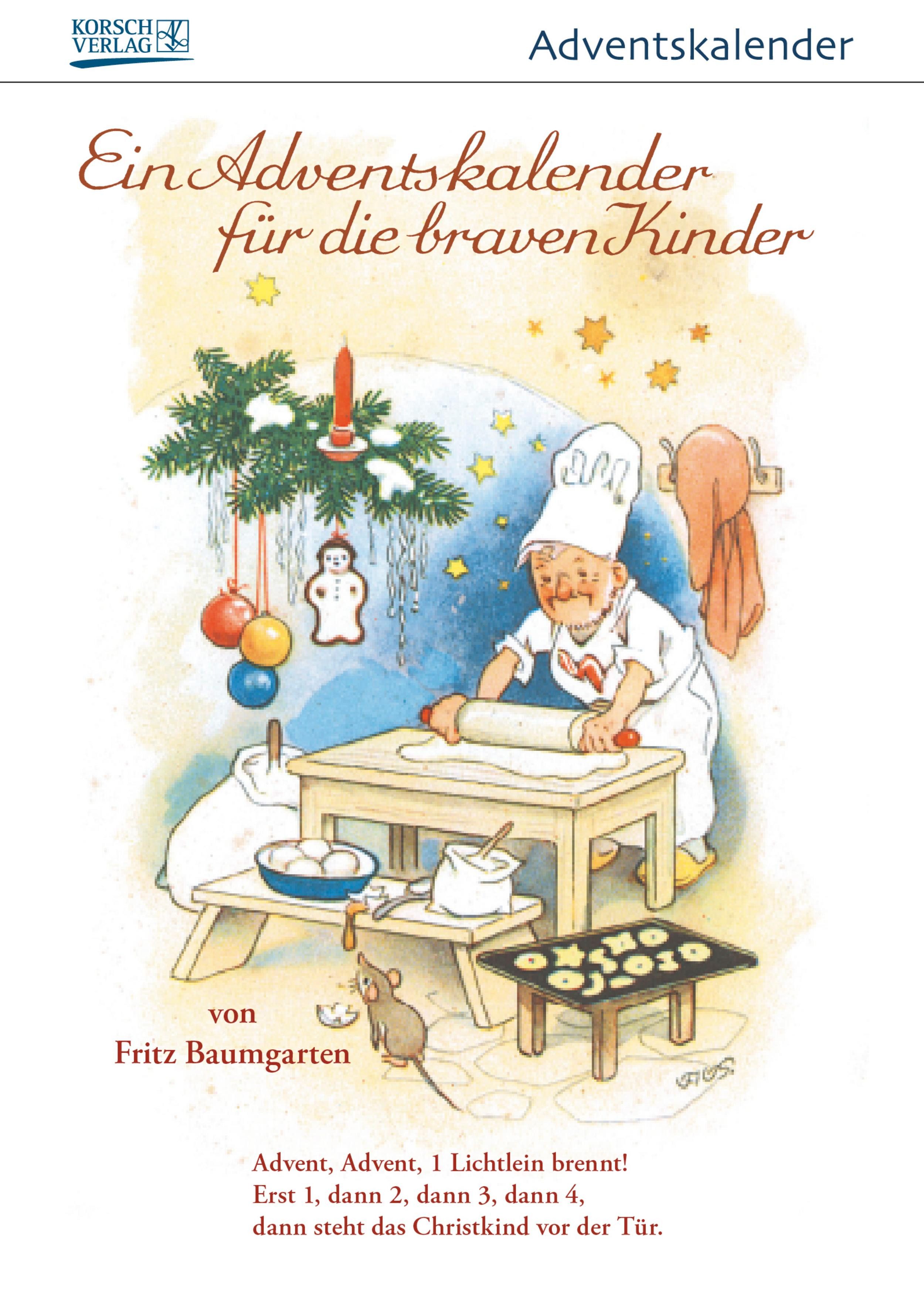 Korsch Verlag Adventskalender Ein Adventskalender für die braven Kinder