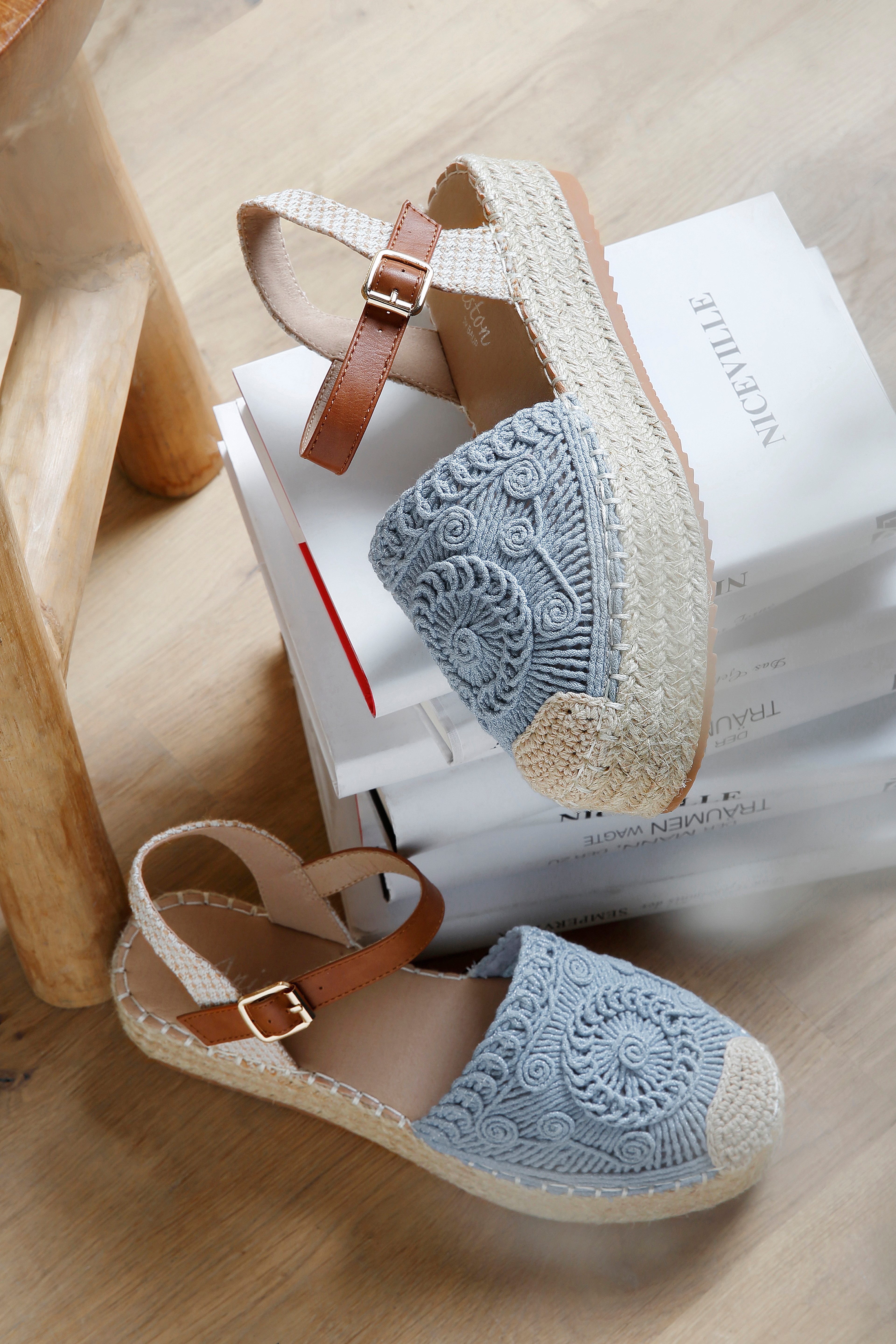 Aniston SHOES Plateausandale Häkel-Sandale, Sommerschuh, Urlaubsschuh - NEUE KOLLEKTION