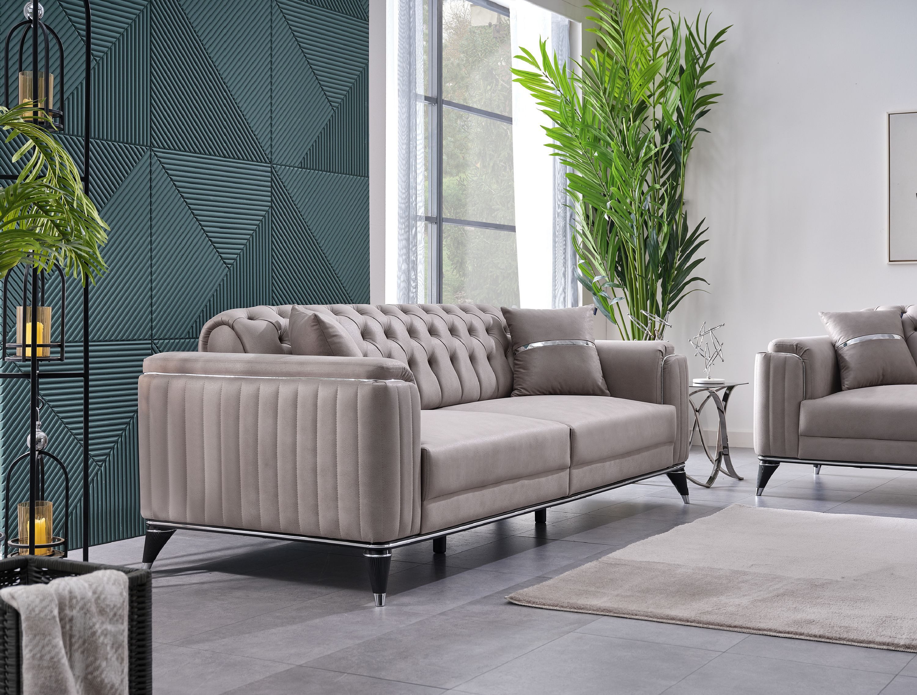 Nobelaa Sofa Sitzgruppe/Sofa Set - Wohnzimmergarnitur "Elina" 3+3+1