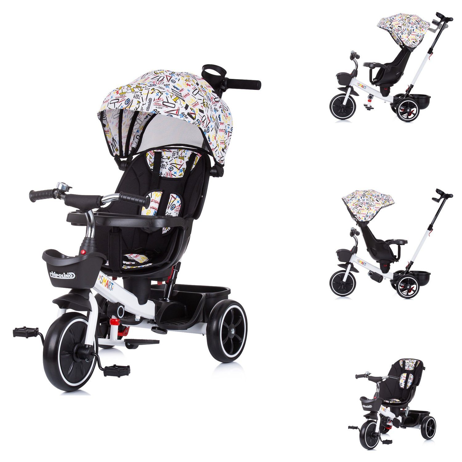 Dreirad Tricycle 4 in 1 Smart Tablett