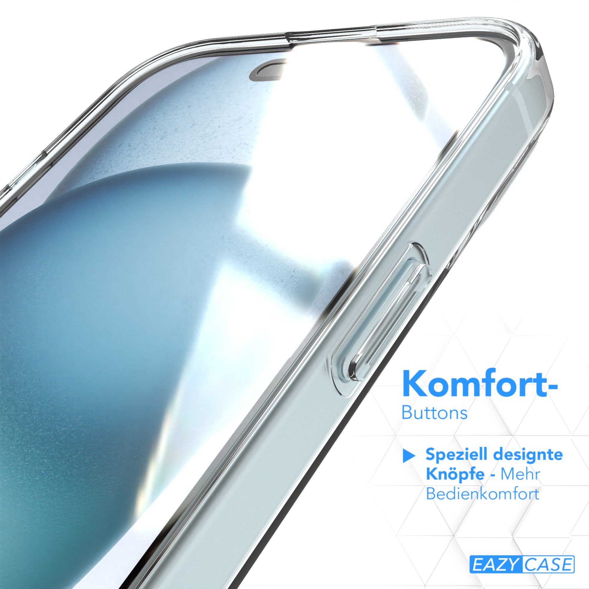 EAZY CASE Handyhülle für iPhone 15 / 15 Plus / 15 Pro / 15 Pro Max Case 6,1 Zoll, durchsichtige Hülle Ultra Dünn Silikon Backcover TPU Telefonhülle Klar – Bild 4 von 5