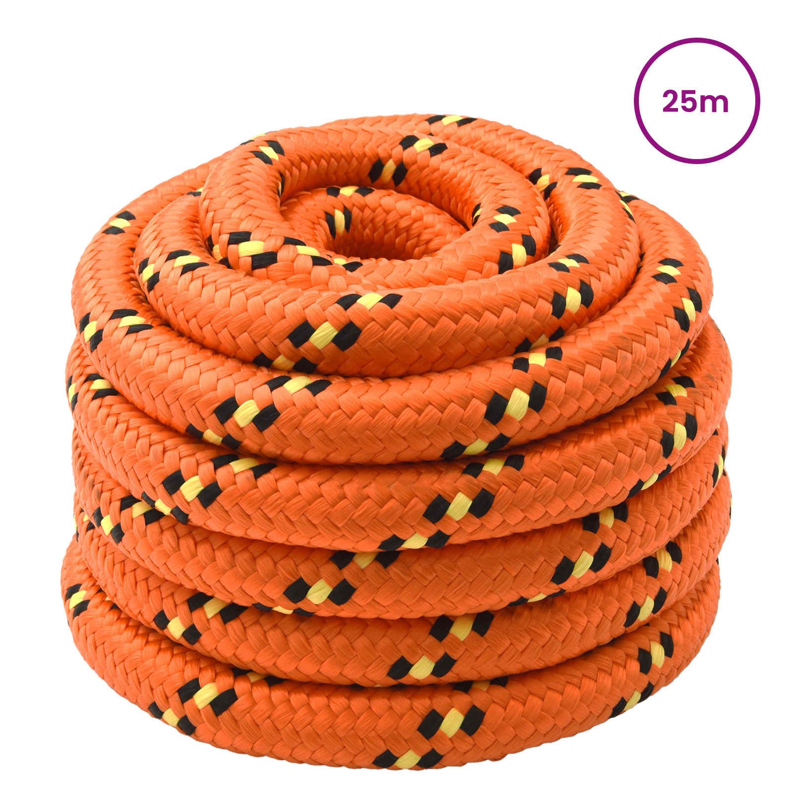 vidaXL Seil Bootsseil Orange PP (1-tlg)