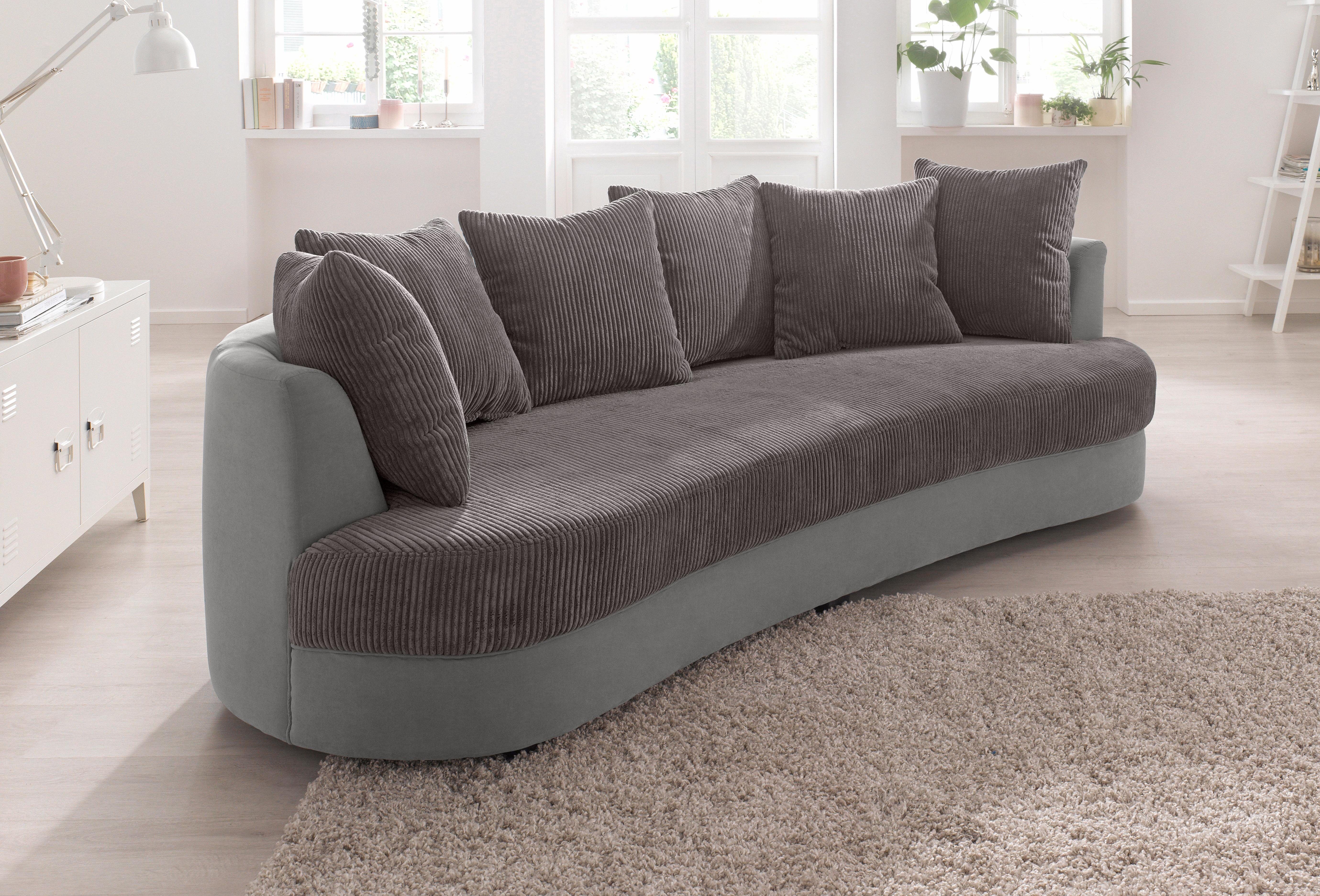 benformato home 3 sitzer grau grau braun