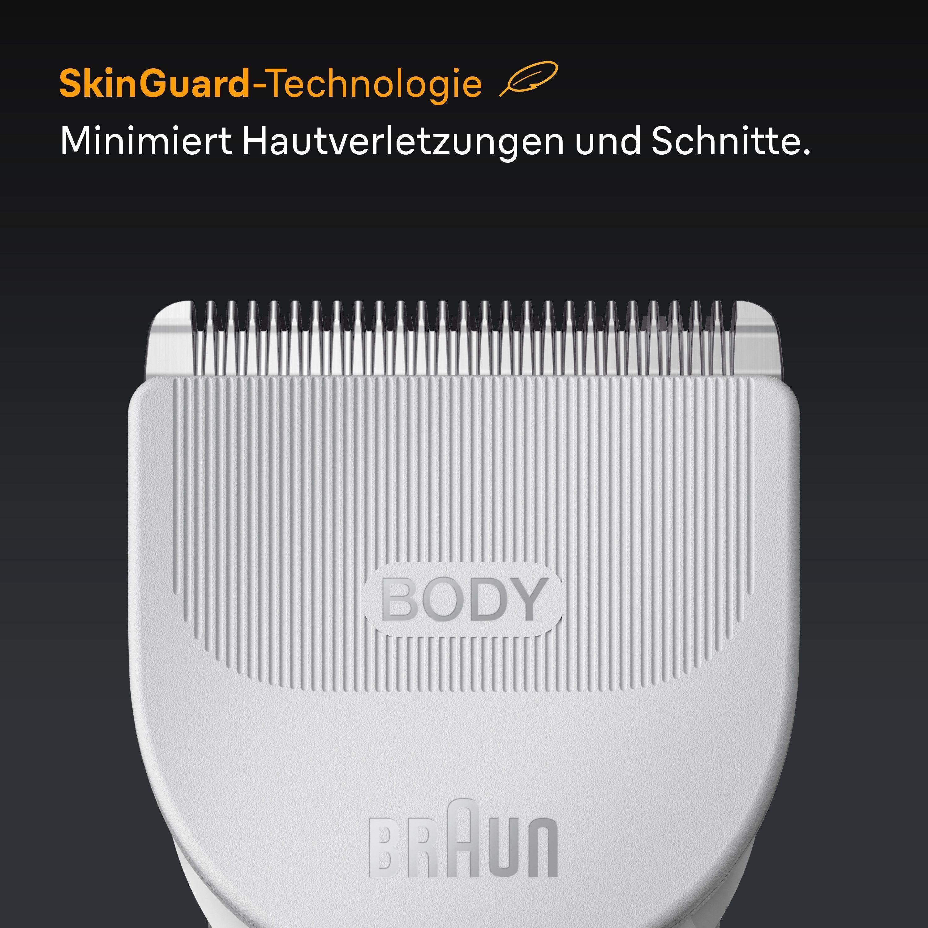 Braun Haarschneider Body Groomer BG5500, Trimmen für empfindliche Bereiche, 100 Min Akkulaufzeit, wasserdicht
