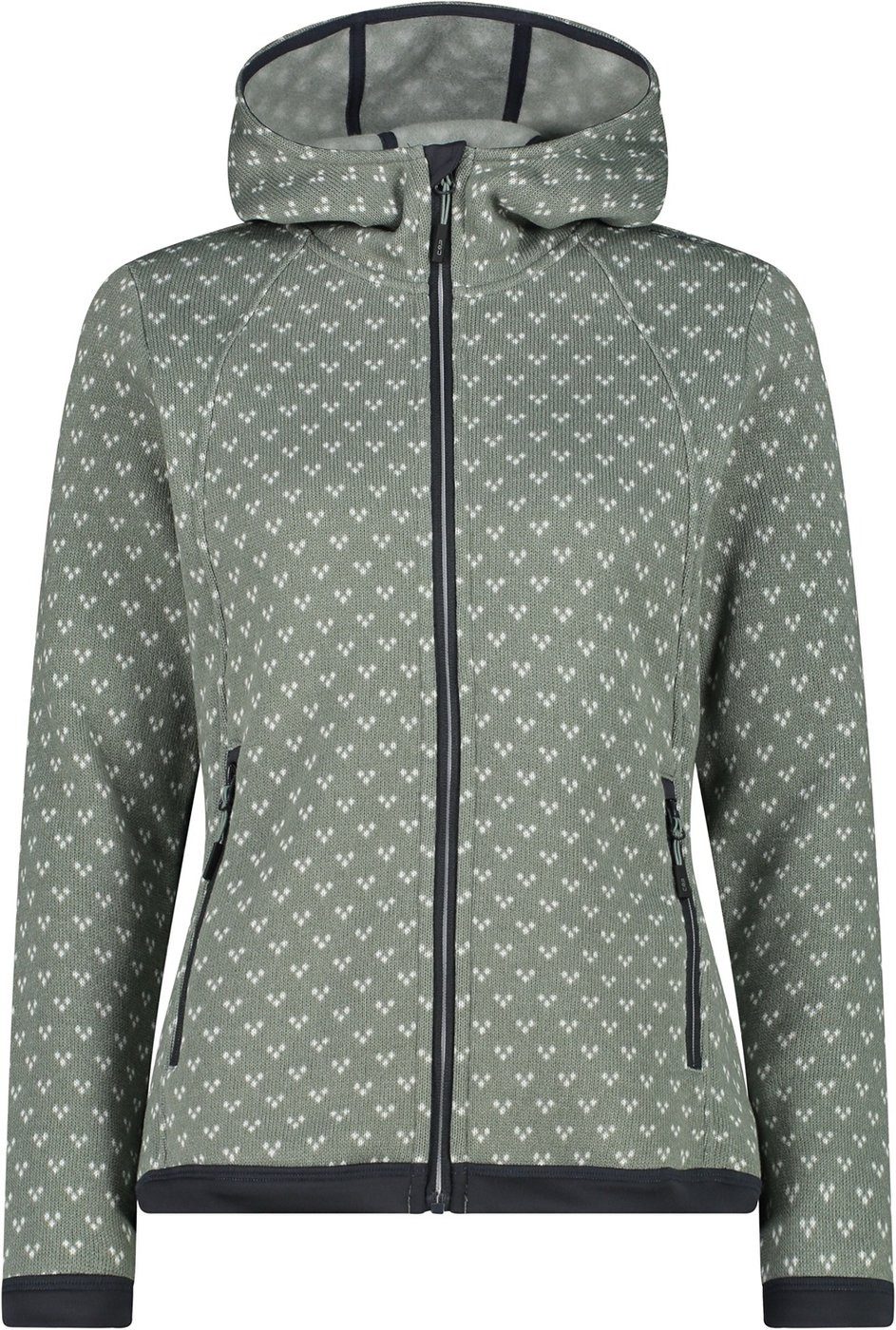 CMP Funktionsjacke WOMAN JACKET FIX HOOD MINERAL-BIANCO