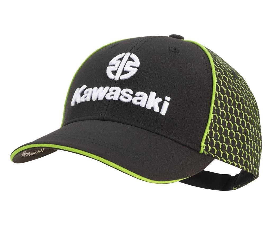 Kawasaki Baseball Cap Kawasaki Sports Cap Base Cap Mütze grün schwarz