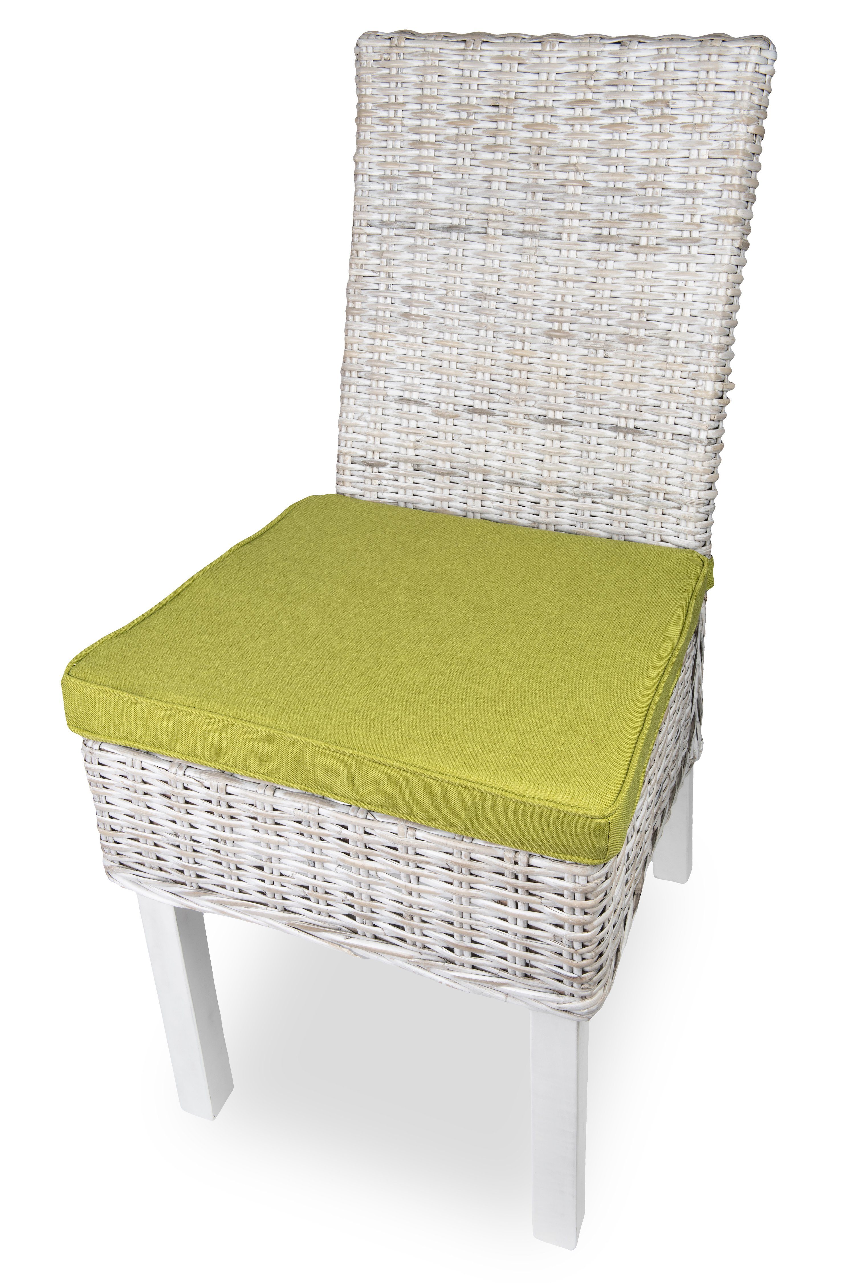 sunnypillow Stuhlkissen 4er Set Stuhlkissen 40 x 45 x 5cm