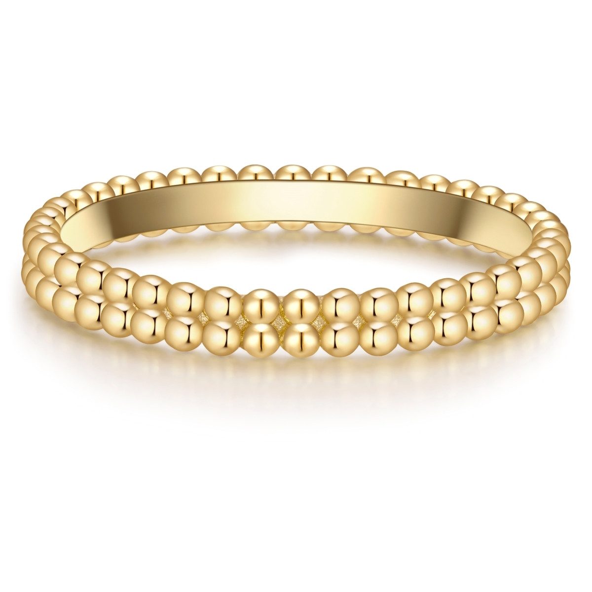 Silberring gelbgold