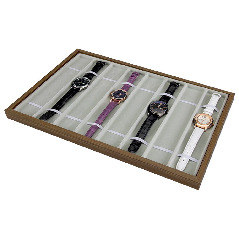 Uhrenbox Uhrenablage für 8 Armbanduhren Uhren Uhrenaufbewahrung