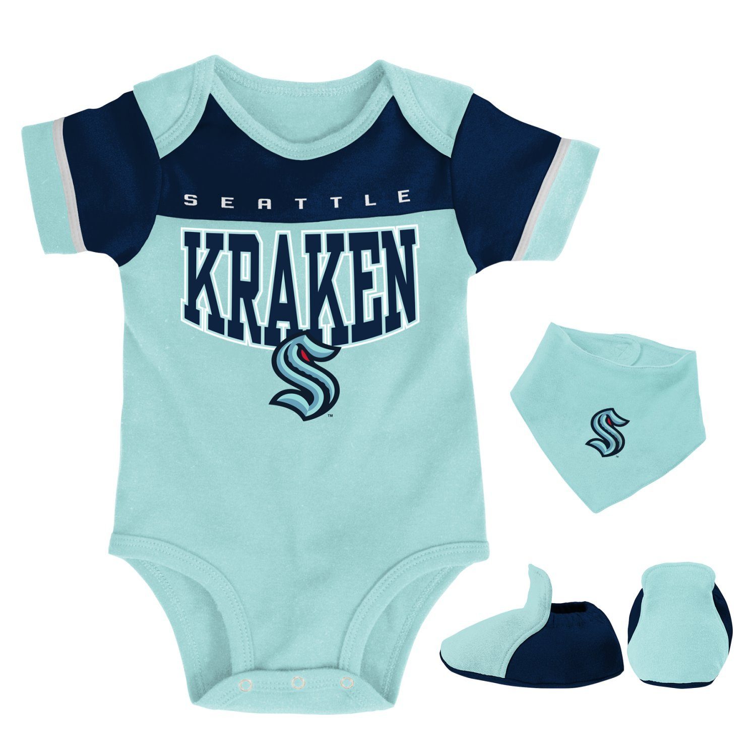 Outerstuff Print-Shirt Bib Bootie Set & Outerstuff Seattle Kraken