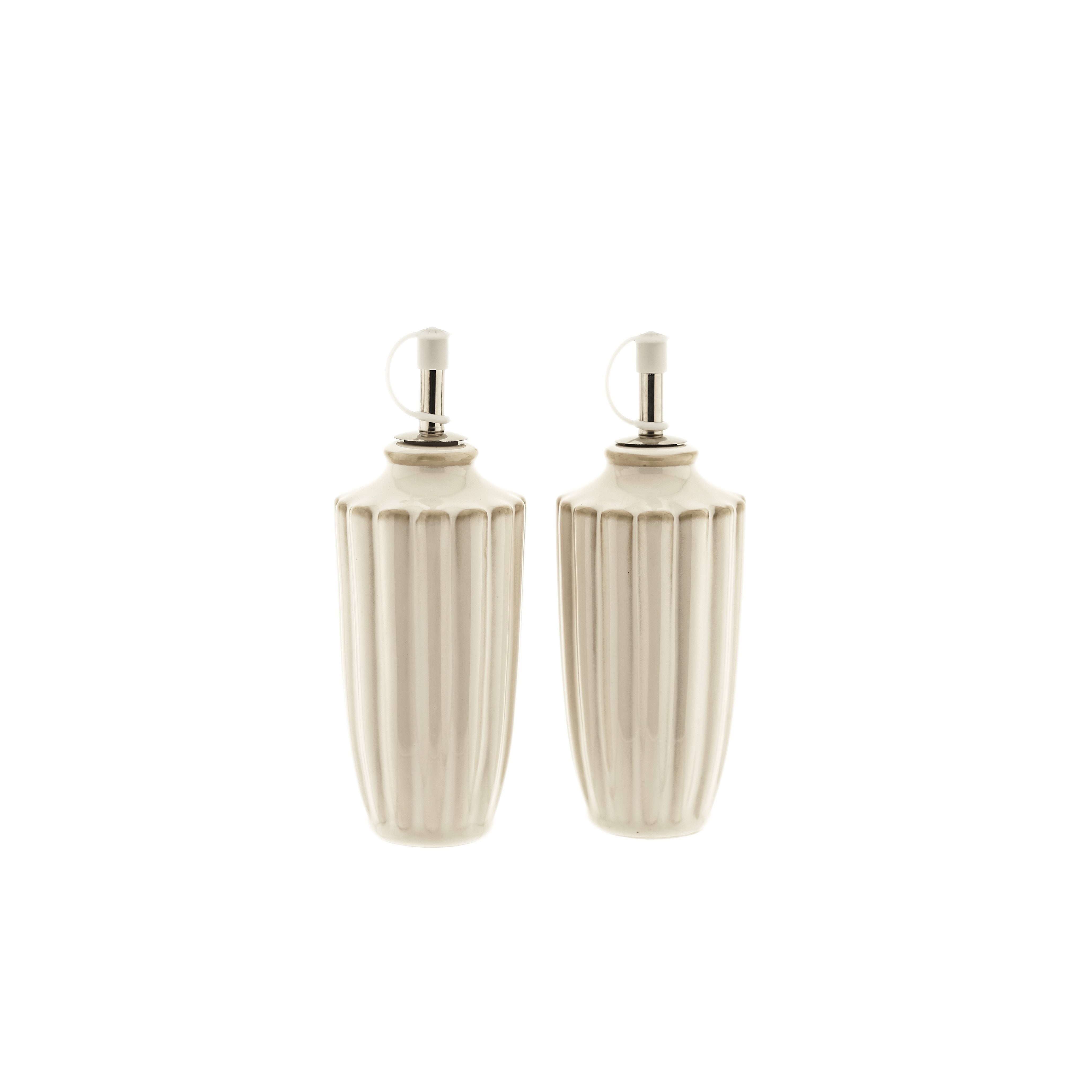 Almina Menage-Set Bloomy Essig- & Ölflaschen Set mit Salz- und Pfefferstreuern, (4-tlg)