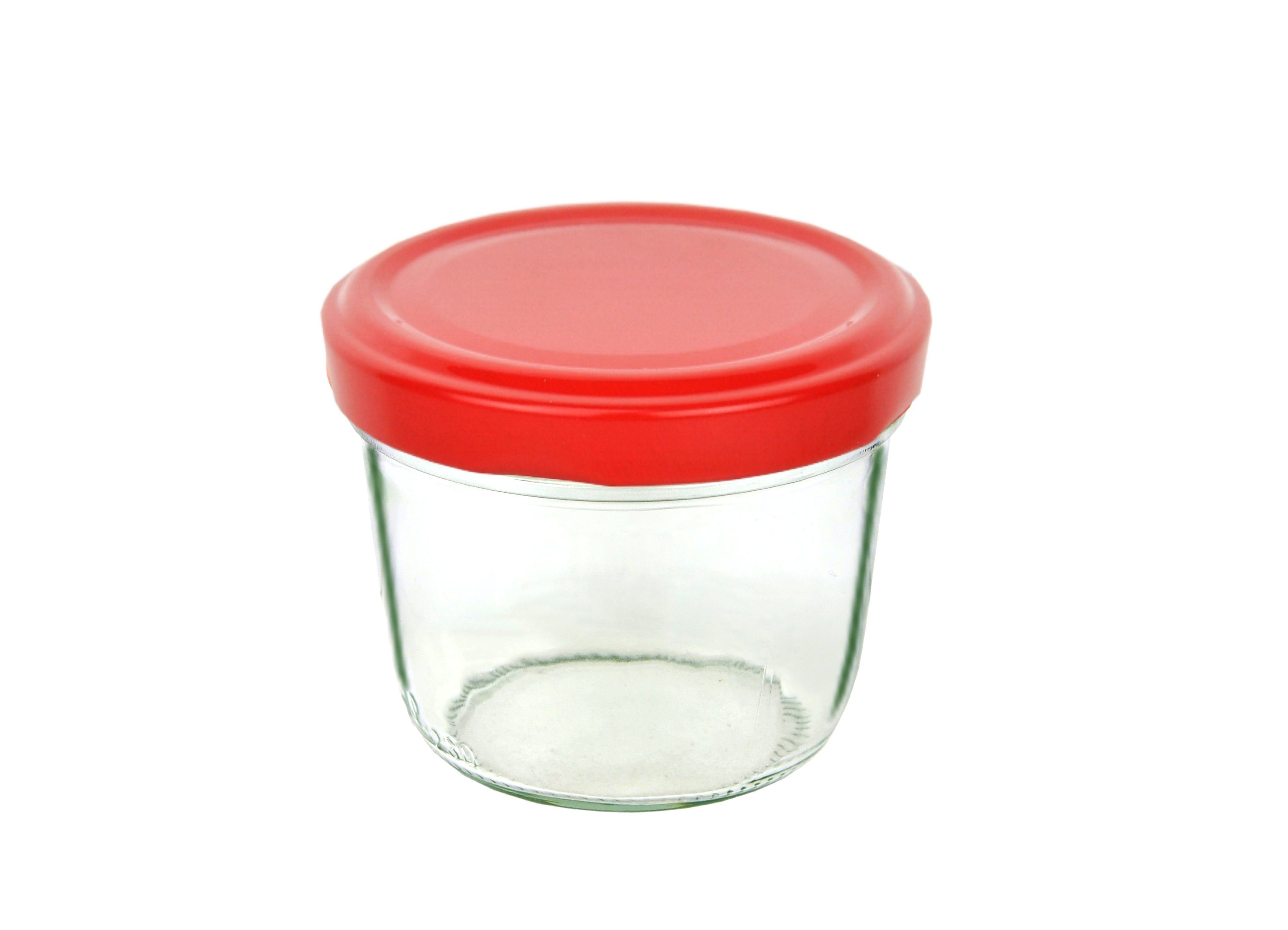 Rezeptheft, Einmachglas MamboCat incl. 100er 82 Set ml To Glas Diamant Deckel 230 Sturzglas Piros