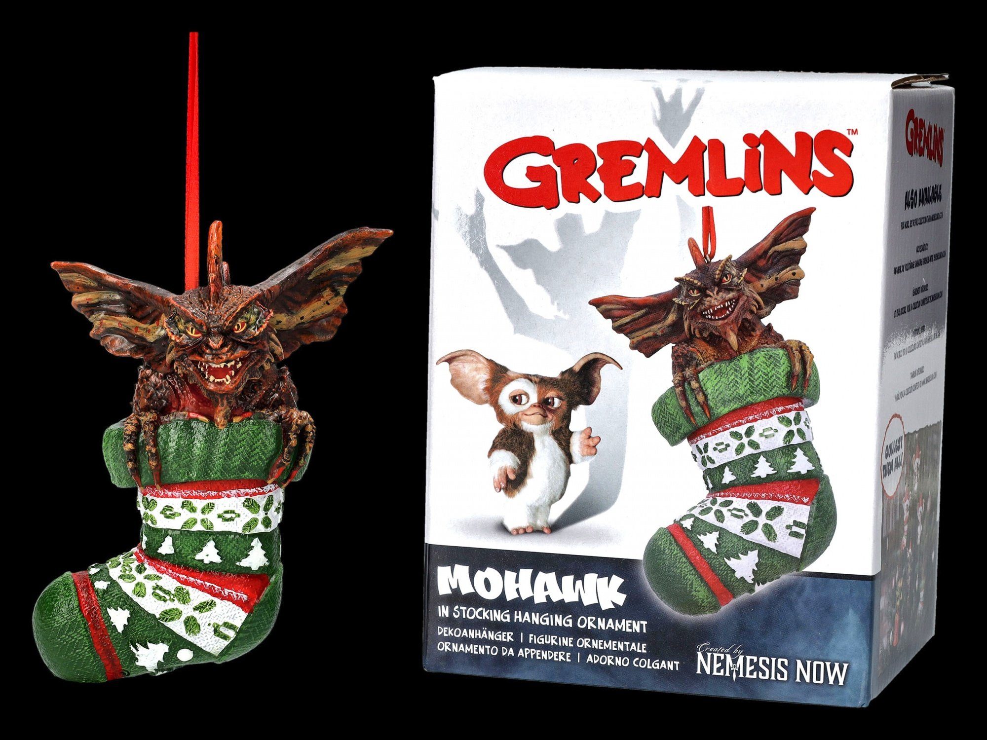 Dekoration GmbH - Shop Socke Christbaumschmuck Gremlins (1-tlg) - Christbaumschmuck in Horror Merchandise Figuren Film Mohawk