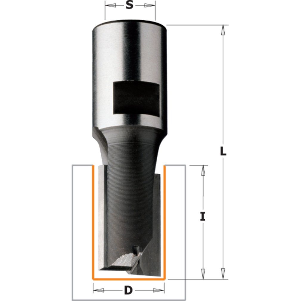 Briani Nutfräser Nutfräser mit Innengewinde M12 12x50x85mm