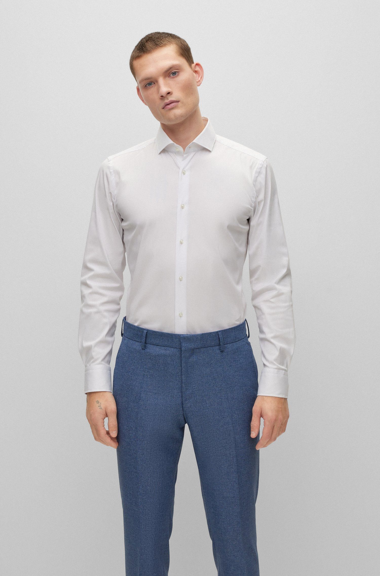 BOSS Businesshemd P-Hank-spread (1-tlg)