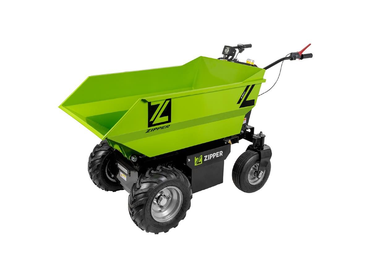 ZIPPER Dumper ZI-ED500, Set, inkl. Batterie und Ladegerät, 500 kg Traglast, 2 x LED-Licht