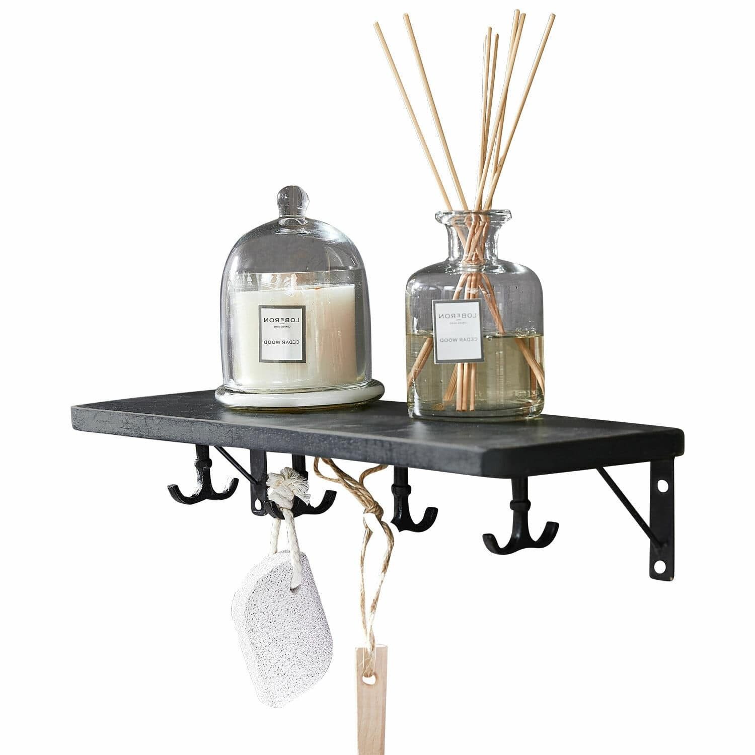 Mirabeau Wandregal Wandregal Agnessa antikschwarz günstig online kaufen