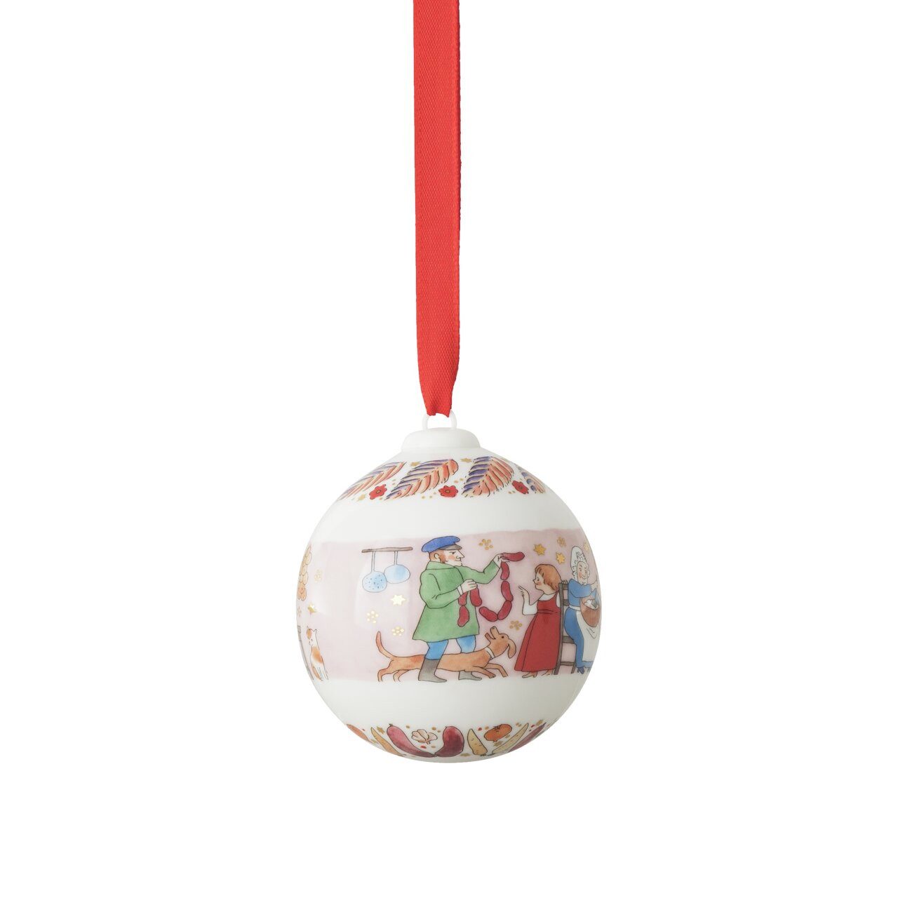 Hutschenreuther Christbaumschmuck Weihnachtskugel 2026, Porzellankugel, Hutschenreuther 2026