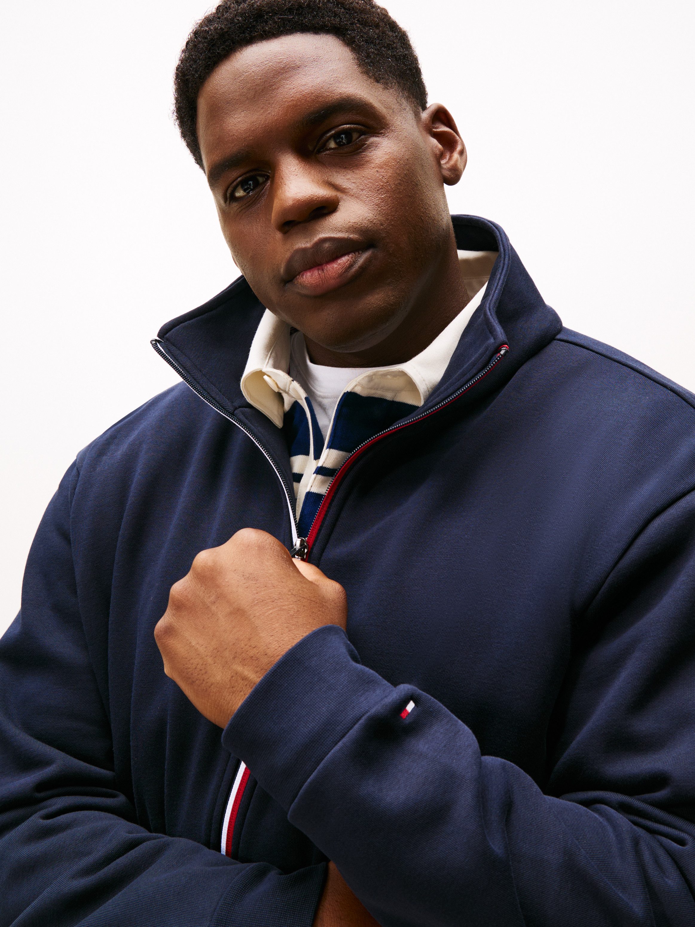 Tommy Hilfiger Big & Tall Sweatjacke GLOBAL STRIPE ZIP Große Größen günstig online kaufen