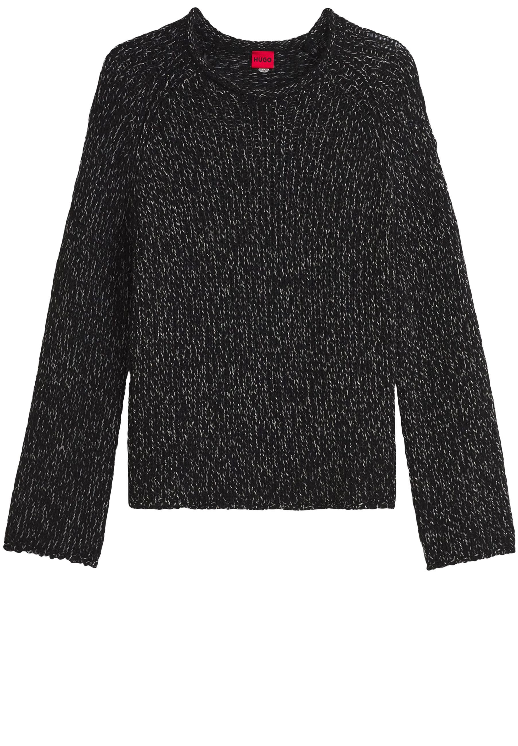 HUGO Strickpullover Selley mit funkelnden Metallic-Fäden (1-tlg)