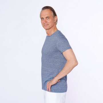 Kaipara - Merino Sportswear Rundhalsshirt URBAN Wolle-Leinen Shirt Herren Kurzarm Regular (1-tlg) aus Merinowolle und Leinen, Made in Germany