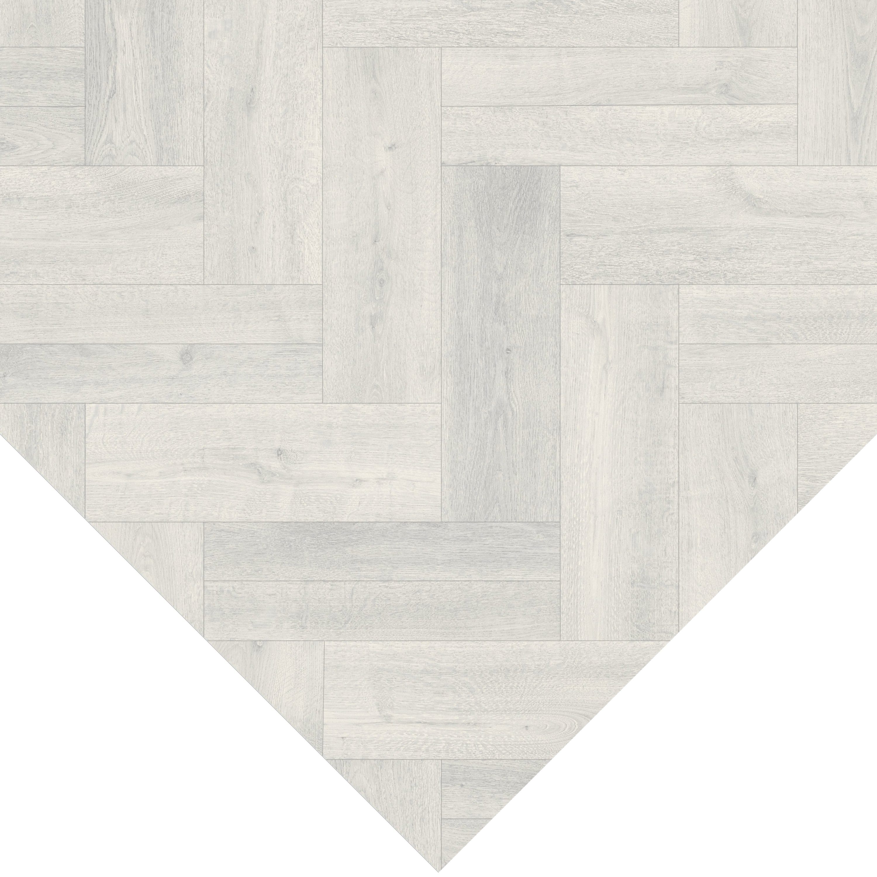 Primaflor-Ideen in Textil Vinylboden CV Bodenbelag TURIN - Fischgrät Weiß 009S, Starke Nutzschicht – Bild 2 von 5
