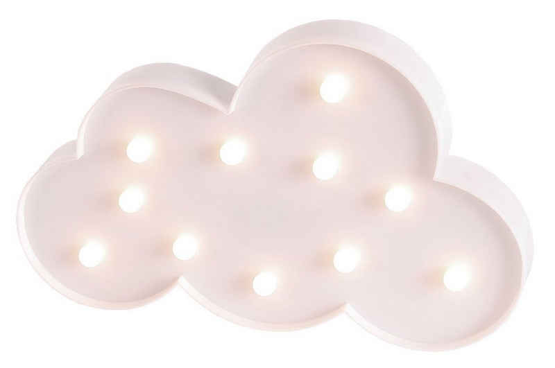 Levandeo® LED Dekoobjekt, LED Wolke 29x18cm Weiß Lampe Leuchtbild Kinderzimmer Licht