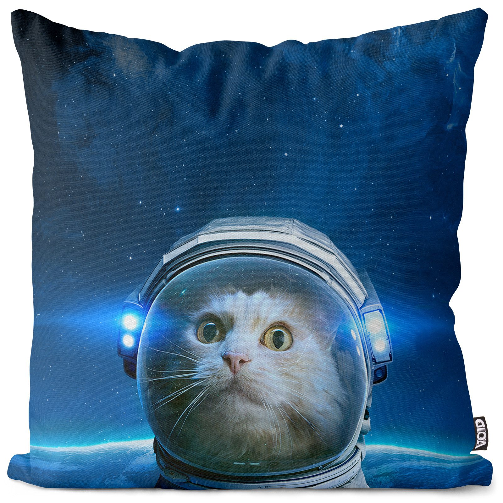 VOID Kissenbezug, Space Cat Outdoor Indoor galaxie hipster katze meme astronaut mieze