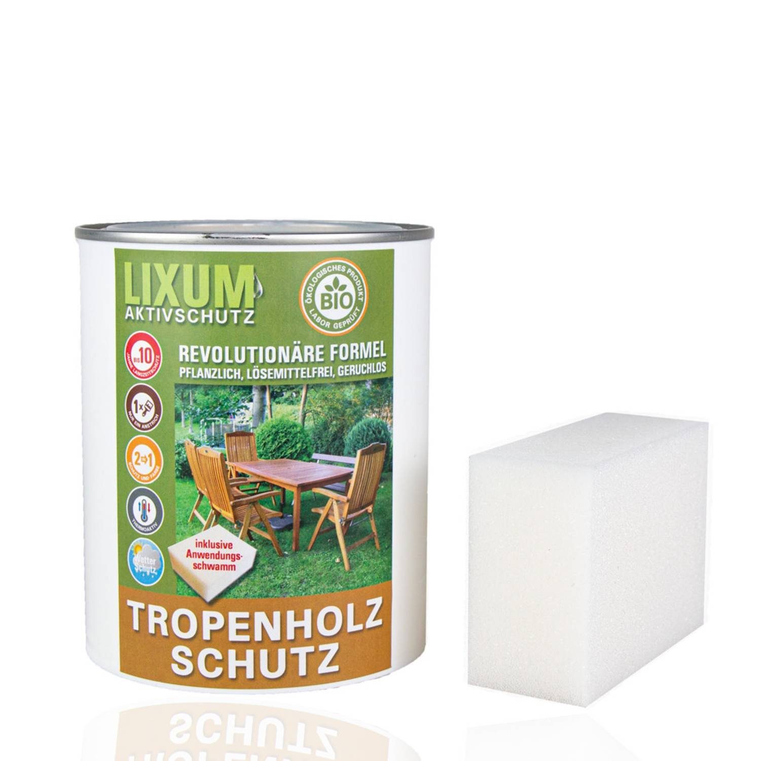 LIXUM Holzschutzlasur LIXUM Biologischer Holzschutz Tropenholzschutz Balsaholz | Holzlasuren