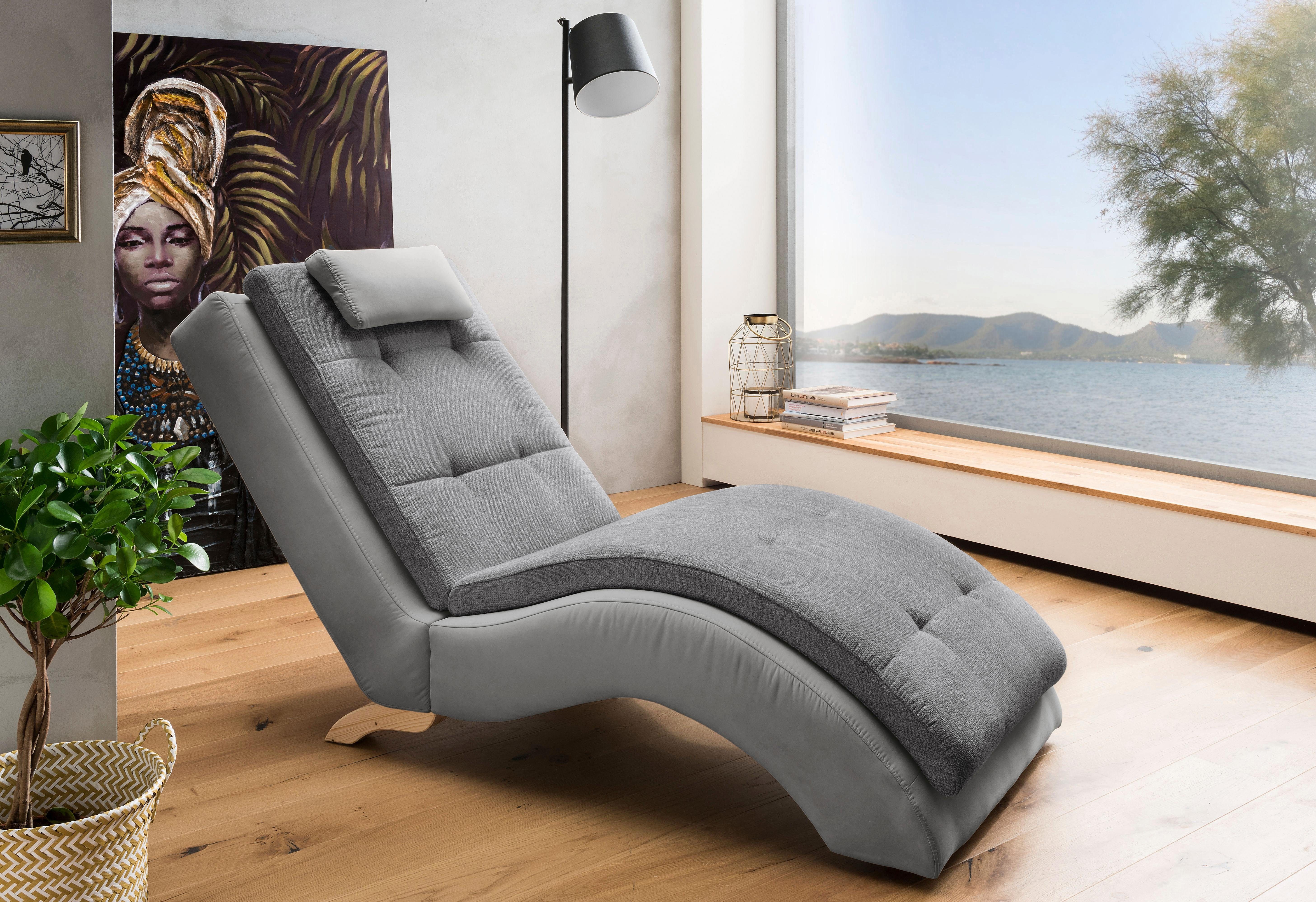 Home affaire Relaxliege »Vengo«, mit Kopfkissen, Mattenoptik auf Korpus