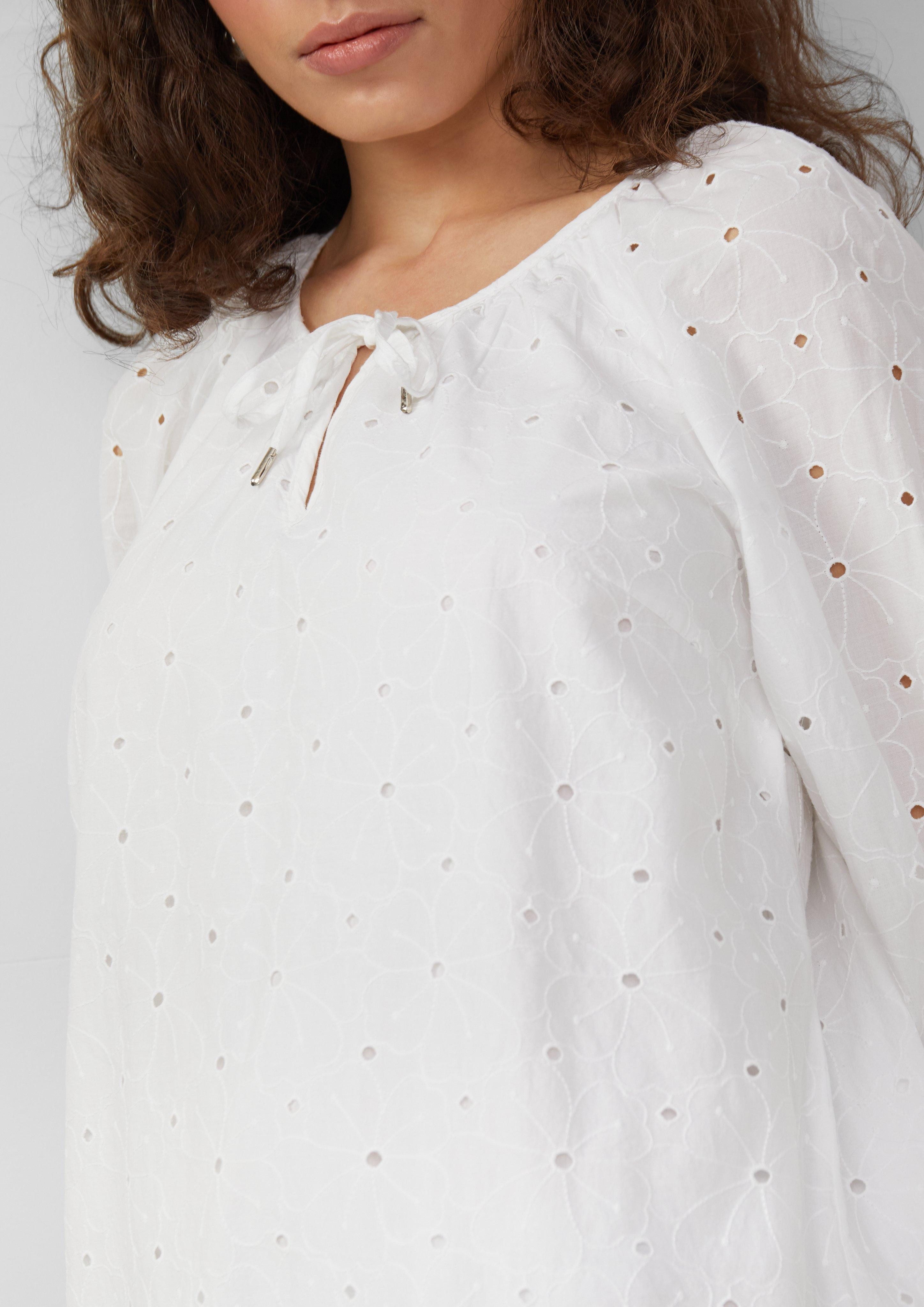 QS Minikleid Leichtes Kleid mit Lochstickerei günstig online kaufen