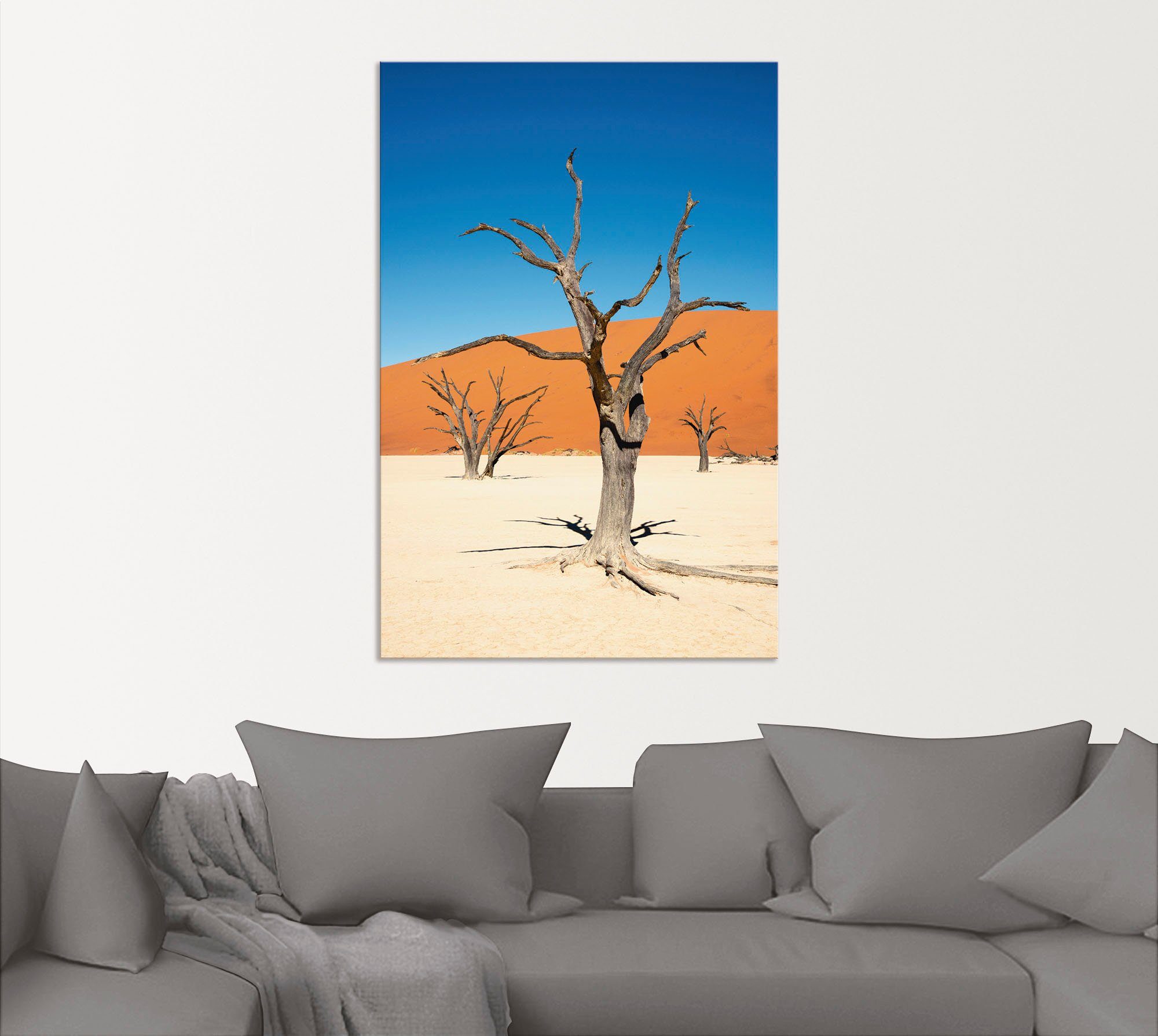 Artland Wandbild Abgestorbene als Wandaufkleber II, Alubild, Größen versch. St), (1 oder in Wüste Poster Leinwandbild, Kameldornbäume